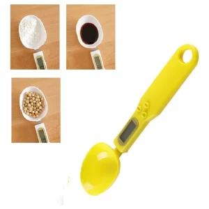 Cuchara Gramera Peso Digital 500g X 0.1g Lcd Color Amarillo
