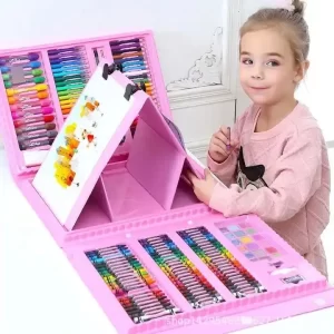Set Kit Arte Niños Maleta 208 Piezas Crayon