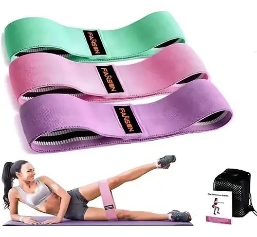Kit 3 Bandas Ligas Para Hacer Ejercicio Kit 3 Bandas Ligas Para Hacer Ejercicio