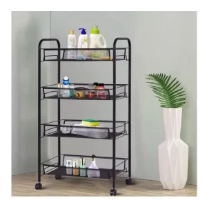Carrito Almacenamiento Estante Organizador Rodante 4 Niveles