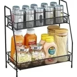 Organizador Metálico 2 Niveles Cocina Estante Almacenamiento