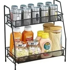 Organizador Metálico 2 Niveles Cocina Estante Almacenamiento