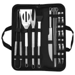 Set Estuche Kit Accesorios Y Utensilios Para BBQ